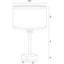 Argon Abbano lampa stołowa 1x15W śmietankowy/złoty/mosiądz szczotkowany 8029 zdj.2