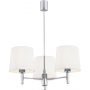 Argon Bolzano Plus lampa wisząca 3x15W biała/chrom 6114 zdj.1