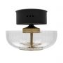 Altavola Design Vitrum lampa podsufitowa 1x7,2W LED czarny mat/złoto satyna/transparent LA104/CW zdj.1