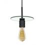 Altavola Design Techno Loft lampa wisząca 1x60W czarny/przezroczysty LA017/P_black zdj.1