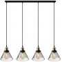 Altavola Design New York Loft lampa wisząca 4x40 W mosiądz-przydymiona LA034/CL4_smoky zdj.2