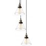 Altavola Design New York Loft lampa wisząca 3x40 W mosiądz-przezroczysta LA034/CO3 zdj.2
