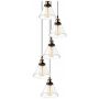 Altavola Design New York Loft lampa wisząca 5x40 W mosiądz-przezroczysta LA034/CO5 zdj.2