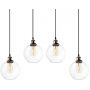 Altavola Design New York Loft lampa wisząca 4x40 W mosiądz-przezroczysta LA035/CL4 zdj.2