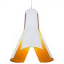 Altavola Design Origami lampa wisząca 1x40W biały/chrom/pomarańczowy LA045/P_white-orange zdj.1