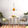 Altavola Design Origami lampa wisząca 1x40W biały/chrom/pomarańczowy LA045/P_white-orange zdj.3