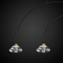 Altavola Design Tiffany lampa wisząca 3x3W LED czarny mat/złoty satynowy LA059/CL1_black zdj.5