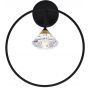 Altavola Design Tiffany kinkiet 1x3W czarny mat/satynowe złoto/przezroczysty LA059/W_black zdj.1