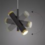 Altavola Design Lunette lampa wisząca 6x3W czarny/złoty LA062/CL3_black zdj.5