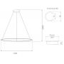 Altavola Design Ledowe Okręgi lampa wisząca 1x57W LED biały LA073/P_150_in_3k_white_dimm zdj.2