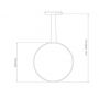 Altavola Design Led Shape lampa wisząca 1x15 W srebrna LA073/X_40_in_3k_silver_Dali zdj.2