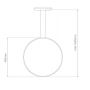 Altavola Design Led Shape lampa wisząca 1x15 W srebrna LA073/X_40_in_4k_silver_dimm zdj.2