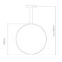 Altavola Design Led Shape lampa wisząca 1x23 W srebrna LA073/X_60_in_3k_silver zdj.2