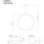 Altavola Design Ledowe Okręgi lampa wisząca 1x23 W złota LA073/X_60_in_3k_gold zdj.2