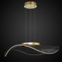 Altavola Design Velo lampa wisząca 1x30W satynowe złoto/przezroczysty LA101/P1_gold zdj.1