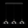 Altavola Design Vitrum lampa wisząca 3x7W LED czarny mat/satynowe złoto/przezroczysty LA104/CL3 zdj.3