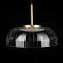 Altavola Design Vitrum lampa wisząca 1x7W LED czarny mat/satynowe złoto/przezroczysty LA104/P zdj.6