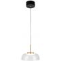 Altavola Design Vitrum lampa wisząca 1x7W LED czarny mat/satynowe złoto/przezroczysty LA104/P zdj.1