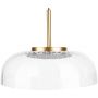 Altavola Design Vitrum lampa wisząca 1x7W LED czarny mat/satynowe złoto/przezroczysty LA104/P zdj.3