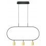 Altavola Design Luna lampa wisząca 3x3 W czarna-złota LPL338-GD zdj.1