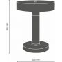Amplex Defeza lampa stołowa 1x23W patyna mat 0479 zdj.2