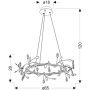 Apeti Giaros lampa wisząca 1x36 W czarna A0028-320 zdj.2