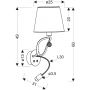 Apeti Saria kinkiet 2x8 W czarny A0029-220 zdj.2