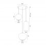 Argon Kalimera lampa wisząca 3x15 opal mat/chrom 1430 zdj.3