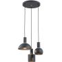 Argon Sines lampa wisząca 3x15W czarny/mosiądz 1472 zdj.1