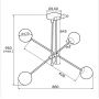 Argon Absos lampa podsufitowa 4x7W biały/brązowy/mosiądz 1840 zdj.2