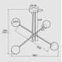 Argon Absos lampa podsufitowa 4x7W biały/brązowy/kremowy 1841 zdj.2