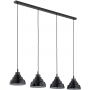 Argon Ventura lampa wisząca 4x15 W czarna-tytan 1858 zdj.4