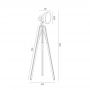Argon Foto New lampa stojąca 1x22,5W LED drewno/chrom 3354 zdj.2