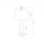 Argon Fudżi lampa stołowa 1x15W czarny/biały 3624 zdj.2