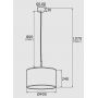 Argon Karin lampa wisząca 1x15W złoty/czarny 4291 zdj.2