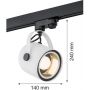 Argon Net lampa do szynoprzewodu 1x15W biały/czarny 4309 zdj.3