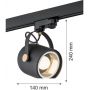 Argon Net lampa do szynoprzewodu 1x15W czarny 4311 zdj.3