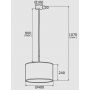 Argon Karin lampa wisząc 1x15W czarny 4341 zdj.2