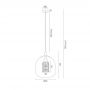 Argon Glen lampa wisząca 1x15W przydymiony 4677 zdj.2