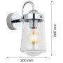 Argon Pasadena kinkiet 1x15 W chrom-przezroczysty 4719 zdj.3