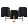 Argon Ponte Plus lampa podsufitowa 3x15W czarny/ciemny mosiądz 6111 zdj.3