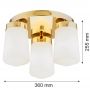Argon Pasadena lampa wisząca 3x15W opal mat/mosiądz 6165 zdj.3