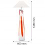Argon Polonia lampa stojąca 3x15W biały/czerwony 6176 zdj.3