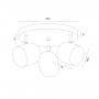 Argon Isola lampa podsufitowa 3x5W złoty 6249 zdj.2