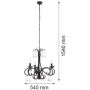 Argon Diadema lampa wisząca 3x7W czarny 6272 zdj.2