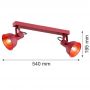 Argon Lenora lampa podsufitowa 2x7W czerwony 7173 zdj.3