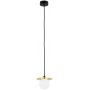 Argon Trevi lampa wisząca 1x6W opal mat/mosiądz/czarny mat 8240 zdj.1