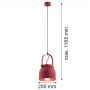 Argon Logan lampa wisząca 1x15W czerwony 8282 zdj.3