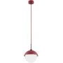 Argon Cappello lampa wisząca 1x15W opal mat/czerwony 8296 zdj.1