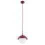 Argon Cappello lampa wisząca 1x15W opal mat/czerwony 8296 zdj.3
